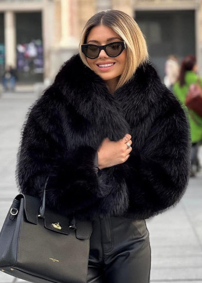 Fluffy fur-Manteau