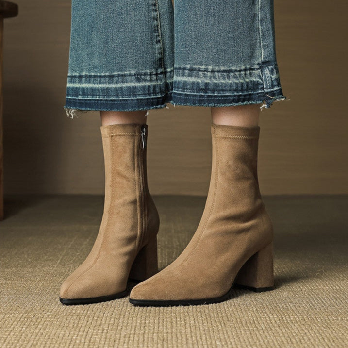 Bottines Stretch à Talons