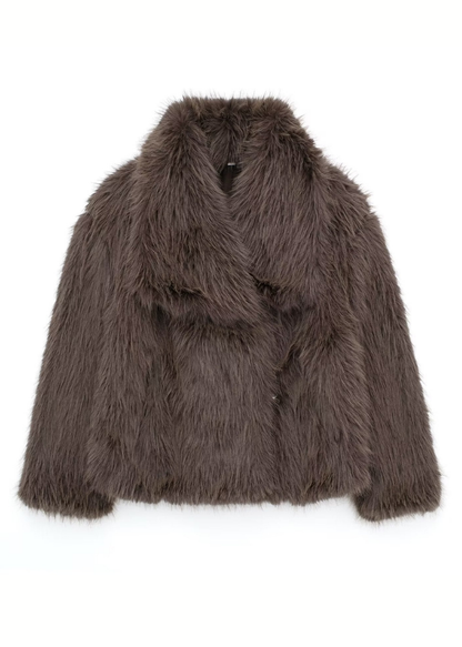 Fluffy fur-Manteau
